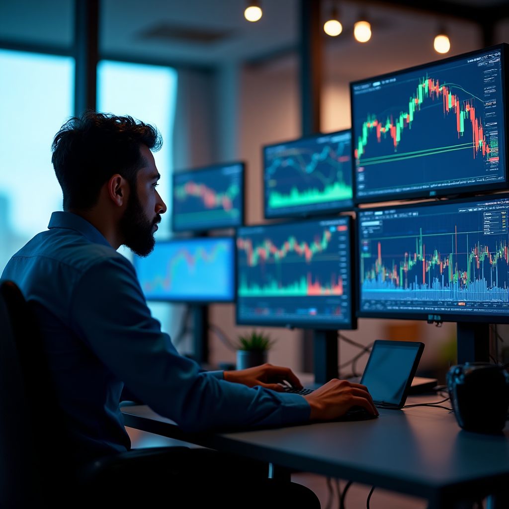 Análisis financiero en oficina argentina